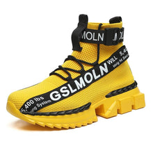 Load image into Gallery viewer, Fashion Flying Woven Sock Mens High Top Sneakers Men Non-slip Shoes Casual Shoes Running Modern Shoes Non Slip Athletic Tennis Walking Type Sneakers Hip Hop Style
