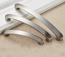 Load image into Gallery viewer, Cabinet Handles Kitchen Door Handles Drawer Knobs Aluminum Alloy Wardrobe Door Handles Brushed Modern Style Hardware  Stainless Steel Kitchen Cabinet Pulls For Kitchen Cabinet Drawer Door Cupboard Decorative Modern Hardware For Cabinet
