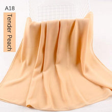 Load image into Gallery viewer, Fashion Soft Long Plain High Quality Premium Heavy Lightweight Elegant Chiffon Hijab Scarf  Scarves Hijabs Lightweight Islamic Head Wear Escharpe Shawls Long Shawls For Women
