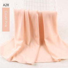Load image into Gallery viewer, Fashion Soft Long Plain High Quality Premium Heavy Lightweight Elegant Chiffon Hijab Scarf  Scarves Hijabs Lightweight Islamic Head Wear Escharpe Shawls Long Shawls For Women
