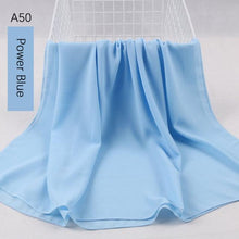 Load image into Gallery viewer, Fashion Soft Long Plain High Quality Premium Heavy Lightweight Elegant Chiffon Hijab Scarf  Scarves Hijabs Lightweight Islamic Head Wear Escharpe Shawls Long Shawls For Women
