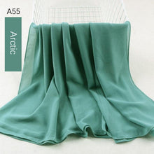 Load image into Gallery viewer, Fashion Soft Long Plain High Quality Premium Heavy Lightweight Elegant Chiffon Hijab Scarf  Scarves Hijabs Lightweight Islamic Head Wear Escharpe Shawls Long Shawls For Women
