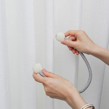 Load image into Gallery viewer, Magnets Curtains Clamps Curtain Holder Pompom Tieback Magnetic Clips Hanging Balls Tie Back Home Decoration Accessories Magnetic Curtain Tiebacks European Style Decorative Curtain Drape Tie With Strong Magnetic For Home And Office Decoration

