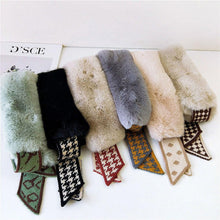 Load image into Gallery viewer, New Autumn Winter Fashion Soft Faux Fur Crochet Knitted  Neck Warmer Elastic Neck Gaiter Head Wrap Lightweight Scarf Collar Neck Elegant Warmer Scarves for Women
