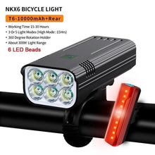 Load image into Gallery viewer, Bike Light Rainproof USB Rechargeable LED Bicycle Light Super Bright Flashlight Rechargeable Bicycle Light Bicycle Front Headlight LED Bike Headlight 3 Light Mode Fits All Bicycles Mountain Road
