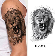 Load image into Gallery viewer, Fashion Temporary Sticker Tiger Tattoo Waterproof Removable Realistic Body Tatoo For Mens

