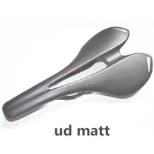 Load image into Gallery viewer, Full Carbon Fiber Bicycle Saddle Road Bike Carbon Saddle Seat Matt Bike Cushion Carbon Fiber Road Bike Saddle Cushion Lightweight Comfortable Bicycle Seat With PU Leather Cover For Road Bike And Mountain Bike
