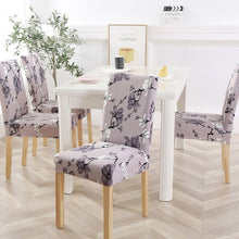 Load image into Gallery viewer, New Chair Covers Spandex Stretch Chair Covers Dining Slipcover Decorative Chair Cover floral For Kitchen Wedding Banquet Hotel Stretch Armless Chair Slipcover for Dining Room Seat Cushion, Spandex Kitchen Parson Chair Protector Cover, Removable &amp; Washable
