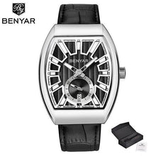 Load image into Gallery viewer, New Quartz Business Mens Luxury Watch Classic Retro Rectangle Analog Waterproof Fashion Leather Strap Wrist Watch
