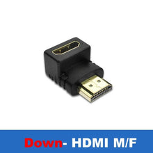 Load image into Gallery viewer, Connector Adapter HDMI Compatible Cable 90 Corner Angle Left Right Up Down Male Female Extender To HDMI Extension 90 Degree Male To Female HDMI Adapter
