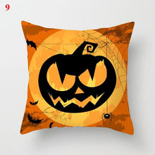 Load image into Gallery viewer, Halloween Cushion Cover Soft Linen Pillow Case Sofa Decoration Pumpkin Printed Pillow Case Orange And Black Pillow Cover For Living Room Car Pillowcase Home Supplies
