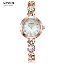 Load image into Gallery viewer, Charming Women Fashion Crystal Watch Elegant Shape Bracelet Strap Luxury Design Quartz Waterproof Womens Wrist Watch

