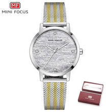 Load image into Gallery viewer, New Women Fashion Watches Luxury Quartz Waterproof Wrist Watch Gold Stainless Steel Mesh Elegant Design For Women
