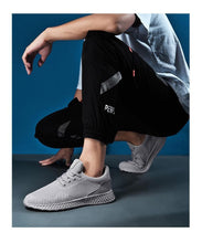 Load image into Gallery viewer, Men's Elegant Soft Sneakers Casual New Breathable Mesh Black Men Shoes Spring High Quality Tenis Shoes Lace Up Athletic Running Tennis Fashion Sneakers Comfortable Design
