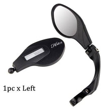 Load image into Gallery viewer, Stainless Steel Bicycle Lens Mirror Handlebar Side Safety Rear View Mirror Road Bike Cycling Rearview Mirrors Blast-Resistant Adjustable Bike Rearview Mirror With Large Lens Bicycle Mirrors For Handlebars
