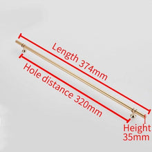 Load image into Gallery viewer, Aluminum Alloy Black Gold Door Handle Wardrobe Kitchen Cabinet Drawer Solid Handle Furniture Handle European Modern Hardware Modern Furniture Cupboard Door Drawer Handles
