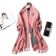 Load image into Gallery viewer, New Fashion Winter Soft Thick Warm Colorful Cashmere Scarf Elegant Escharpe Shawls Scarf Shawls Wraps Lightweight Lady Solid Scarves Fashion Tassels Blanket For Women
