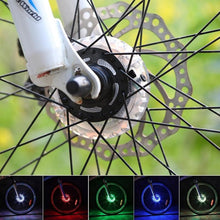 Load image into Gallery viewer, Smart LED Bicycle Wheel Light Bike Front Tail Hub Spoke Lamp Rechargeable Kids Balance Bike Light Colorful Bicycle Hub Light With Optical Design Vibration Sensor USB Rechargeable Waterproof Good Bike Gift For Teenagers
