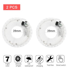 Load image into Gallery viewer, Smart LED Bicycle Wheel Light Bike Front Tail Hub Spoke Lamp Rechargeable Kids Balance Bike Light Colorful Bicycle Hub Light With Optical Design Vibration Sensor USB Rechargeable Waterproof Good Bike Gift For Teenagers
