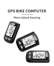 Load image into Gallery viewer, Bike Wireless Stopwatch GPS Bicycle Computer IPX6 Waterproof Cycling Speedometer With ANT+ Bluetooth Bike Speedometer and Odometer Rechargeable Cycling Computer MTB Tracker With LCD Automatic Backlight Display
