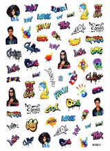 Load image into Gallery viewer, New Super Thin Self-Adhesive  Letter 3d Nail Decal Stickers Manicure Nail Art Decoration Accessories Holographic Old English Character Nail Self-Adhesive Sticker English Font Design Manicure Design Water Sliders Decorations Accessories
