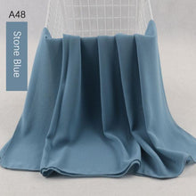 Load image into Gallery viewer, Fashion Soft Long Plain High Quality Premium Heavy Lightweight Elegant Chiffon Hijab Scarf  Scarves Hijabs Lightweight Islamic Head Wear Escharpe Shawls Long Shawls For Women

