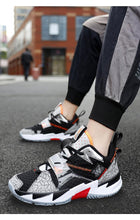 Load image into Gallery viewer, Unisex Modern Breathable Soft High Top Basketball Shoes Outdoor Street Sneakers Men Fashion Rainbow Basketball Shoes Fashion Sports Shoes Breathable Non-Slip Soft Sneakers
