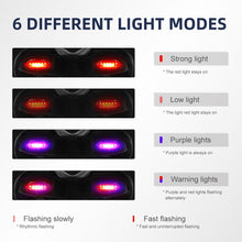 Load image into Gallery viewer, Road Bike Saddle Bicycle Seat With Warning Taillight USB Charging Mountain Cycling Racing PU Breathable Soft Seat Cushion Comfortable Bicycle Seat With Central Relief Zone Ergonomics Design Exercise Bike Seat
