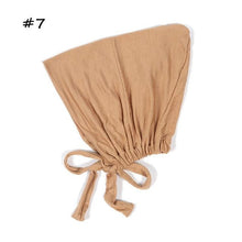 Load image into Gallery viewer, Fashion Modal Under Scarf  Hijab Turban Cap Cotton With Band Adjustable Inner Hijab cap Muslim Turban Hijab Cap For Women
