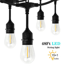 Load image into Gallery viewer, IP65 LED String Lights Retro Edison Filament Bulb Bright Daylight White Antique LED Filament Bulbs For Party Outdoor Garden Holiday Wedding Light String
