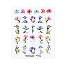 Load image into Gallery viewer, Nails Sticker Nail Art Decorations Flowers Leaves Decals Water Transfer Sliders Woman Face Fruit Foil Manicures Wraps  Water Transfer Nail Decals Sticker For Pretty Girl Self-Adhesive Nail Decals Designer Nail Stickers for Acrylic Decal
