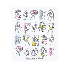Load image into Gallery viewer, Nails Sticker Nail Art Decorations Flowers Leaves Decals Water Transfer Sliders Woman Face Fruit Foil Manicures Wraps  Water Transfer Nail Decals Sticker For Pretty Girl Self-Adhesive Nail Decals Designer Nail Stickers for Acrylic Decal
