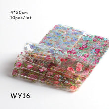 Load image into Gallery viewer, Holographic Nail Foil Transfer Set Sticker Decal Nail Art Foils Designer Marble Nail Decoration Sliders Wraps Manicure  Women Kids Girls Manicure Decoration Nail Art Supplies 3D Self-Adhesive Nail Decals Designer Nail Stickers for Acrylic Nails
