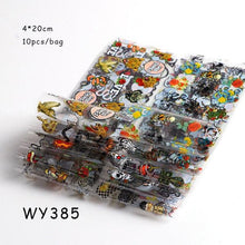 Load image into Gallery viewer, Holographic Nail Foil Transfer Set Sticker Decal Nail Art Foils Designer Marble Nail Decoration Sliders Wraps Manicure  Women Kids Girls Manicure Decoration Nail Art Supplies 3D Self-Adhesive Nail Decals Designer Nail Stickers for Acrylic Nails
