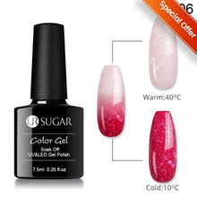 Load image into Gallery viewer, Thermal Shiny Nail Polish Change Color Effect Gel UV Semi Permanent Stylish Three Layer Effect For Womens
