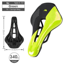 Load image into Gallery viewer, Bike Saddle Mountain Road Bike Seat PU Leather Gel Filled Cycling Cushion Comfortable Shockproof Bicycle Saddle Seat Cushion For Men Comfort Bike Saddle Anti-Slip Bicycle Saddle Waterproof Bicycle Seat For Mountain Bike Seat
