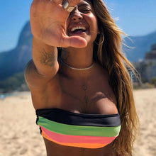 Load image into Gallery viewer, Women Swimsuit Bikini Set New Arrival Women Bandage Bathing Suit Female Swimwear Bathing Suits Beach Wear Bikini Sets Striped Swim Beach Wear
