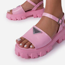 Load image into Gallery viewer, Platform Women's Sandals Summer Fashion Women Beach Classic Sandal Comfortable Beach  Pool Platforms Sandals With Buckle Open Toe Ankle Strap Thick-Soled Casual Women's Shoes
