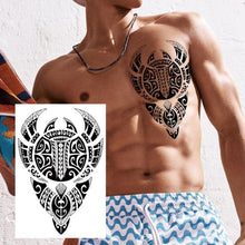 Load image into Gallery viewer, Realistic Lion Temporary Tattoo Black Warrior Sticker Waterproof Luxury Tattoo For Men Women
