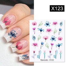 Load image into Gallery viewer, Spring Simple Green Theme Water Decal Sticker Flower Leaf Tree Summer Slider For Manicuring Nail Art Watermarks Art Decoration Manicure Tools Nail Watermark Decals iridescent Decoration Nail Self-Adhesive Decals Nail Stickers Water Transfer Fresh Nail
