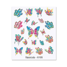 Load image into Gallery viewer, Cool Geometrics Pattern Water Decals Stickers Flower Leaves Slider For Nails Spring Summer Nail Art Decoration Tattoos Women Nail Art Stickers Water Transfer Decals Design Nail Art Supplies Manicure Acrylic Nail Foil Stencils Decorations
