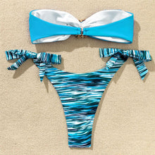 Load image into Gallery viewer, Shiny Rhinestone Strapless Bikini Female Women 2PCS Shiny Diamond Bikini Set Bra Swimsuit  Bathing Suit Swimsuit Women Swimwear Two-pieces Luxury Bikini Set Bather Bathing Suit Swimwear
