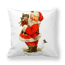 Load image into Gallery viewer, Christmas Ornaments Merry Christmas Decorations Throw Pillow Covers Santa Claus Snowman Merry Christmas Decorative Pillow Cases Home Decor Navidad Home Decor Cushion Cover Happy New Year 2022 45x45CM
