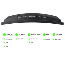 Load image into Gallery viewer, 7 Inch LED Digital Desktop Alarm Clock Curved Dimmable Table Clock Table Alarm Clock 7 Inch Curved Dimmable LED Electronic Digital Desktop Clock for Kids Bedroom Large Number Table Clock Mirror Luxury For Kids Bedroom Home Decors
