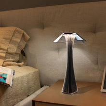 Load image into Gallery viewer, LED Table Lamp USB Charging Dimmable Protection Eyes Smart Touch Switch Bedside Lamps Transparent Crystal Creative Table Light Decorative Table Lamp Cute Study Lamps for Bedroom Décor
