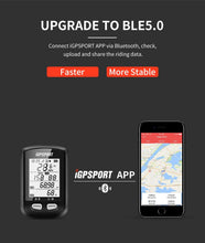 Load image into Gallery viewer, Bike Wireless Stopwatch GPS Bicycle Computer IPX6 Waterproof Cycling Speedometer With ANT+ Bluetooth Bike Speedometer and Odometer Rechargeable Cycling Computer MTB Tracker With LCD Automatic Backlight Display
