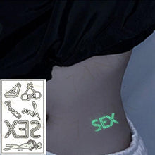 Load image into Gallery viewer, Fashion Luminous Sticker Tattoos Waterproof Temporary Different Luxury Tattoos For Womens Mens Kids
