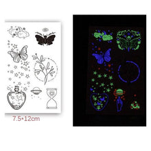 Load image into Gallery viewer, Fashion Luminous Sticker Tattoos Waterproof Temporary Different Luxury Tattoos For Womens Mens Kids
