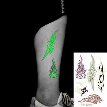 Load image into Gallery viewer, Fashion Luminous Sticker Tattoos Waterproof Temporary Different Luxury Tattoos For Womens Mens Kids

