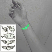 Load image into Gallery viewer, Fashion Luminous Sticker Tattoos Waterproof Temporary Different Luxury Tattoos For Womens Mens Kids
